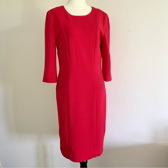 BOSS Hugo Boss tailored red sheath dress - Picture 8 of 13